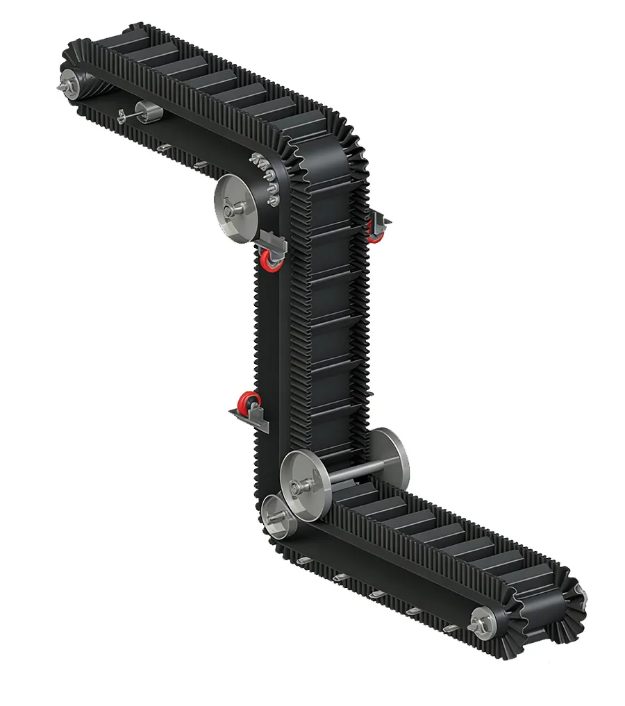 Corrugated sidewall conveyor belt with cleats