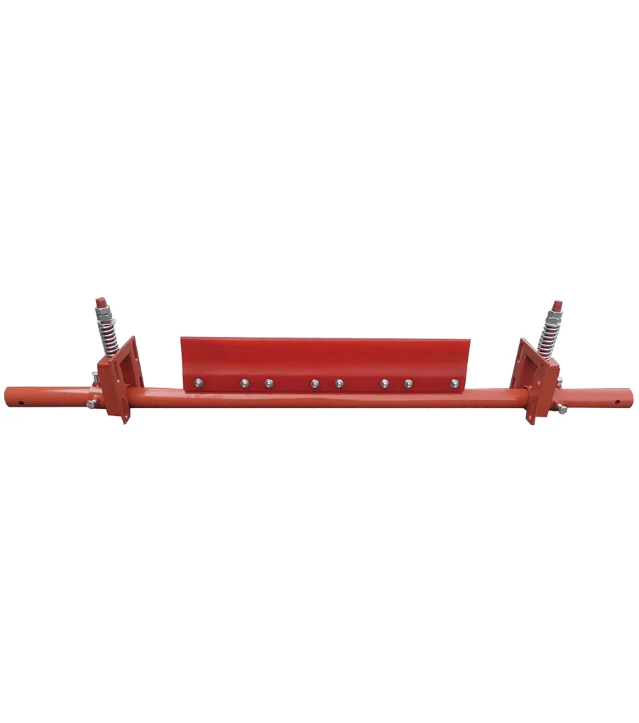 Secondary conveyor belt cleaner
