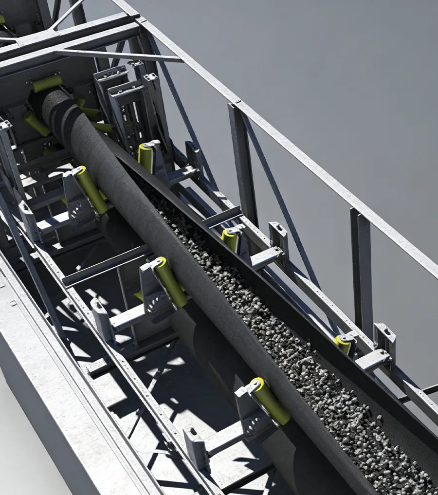 Pipe conveyor belt